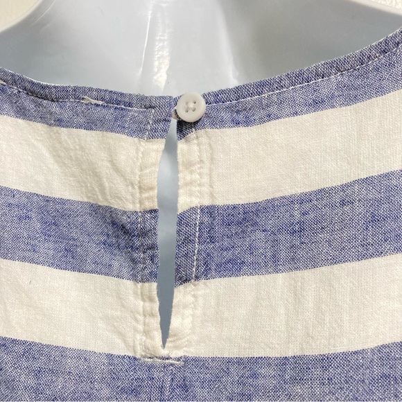BEACH LUNCH LOUNGE Alina Nautical Stripe Linen Cotton Shift Dress Womens XS - Picture 9 of 13